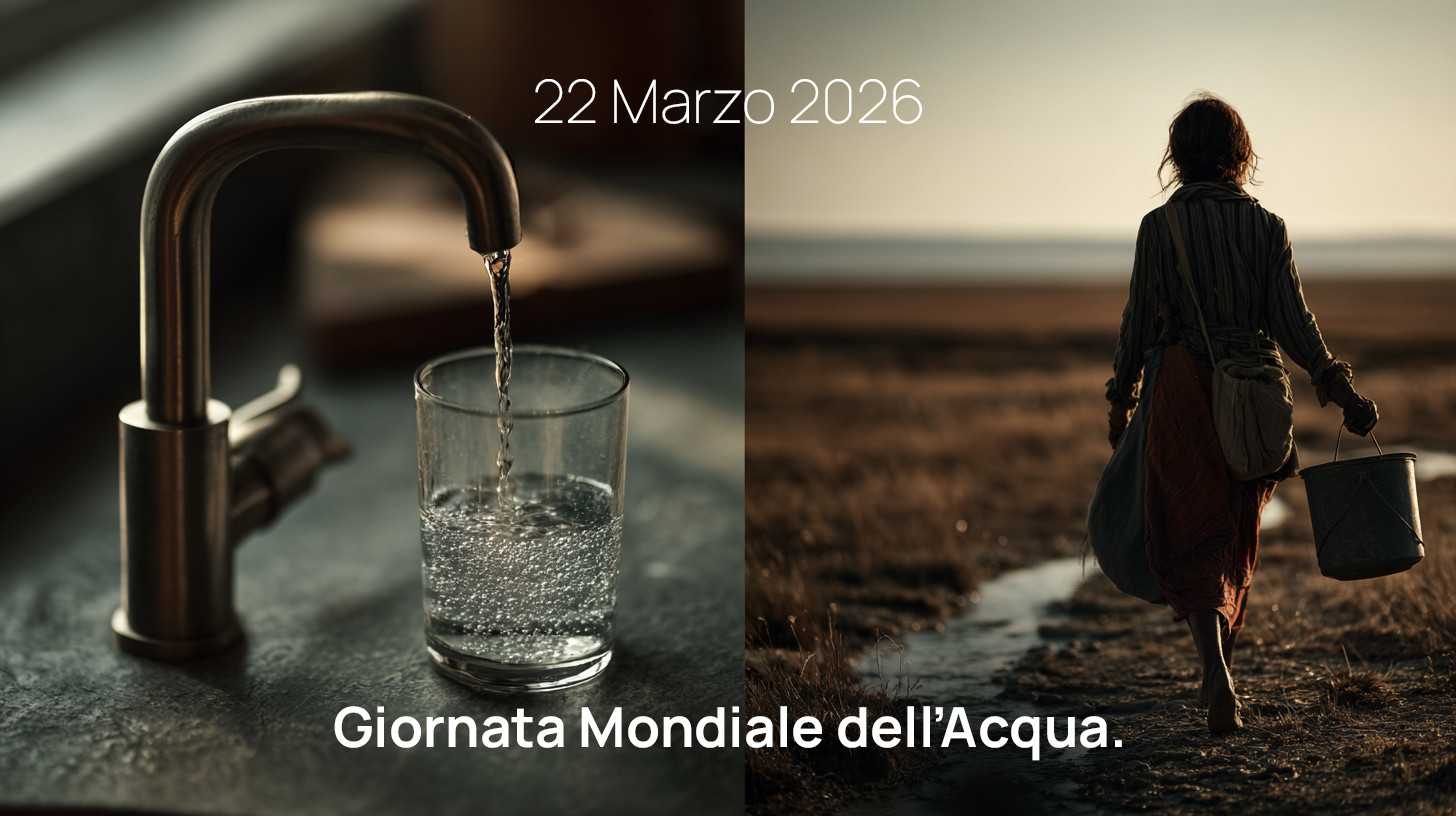 22 marzo Giornata mondiale dell’acqua - L’acqua che (non) vediamo: dallo spreco alle insidie nel nostro bicchiere.